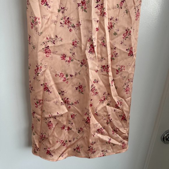 NWT Reformation Lucas Silk Midi Dress SZ 4 Myrna Floral Cap Sleeves Deep V-Back - Picture 7 of 12